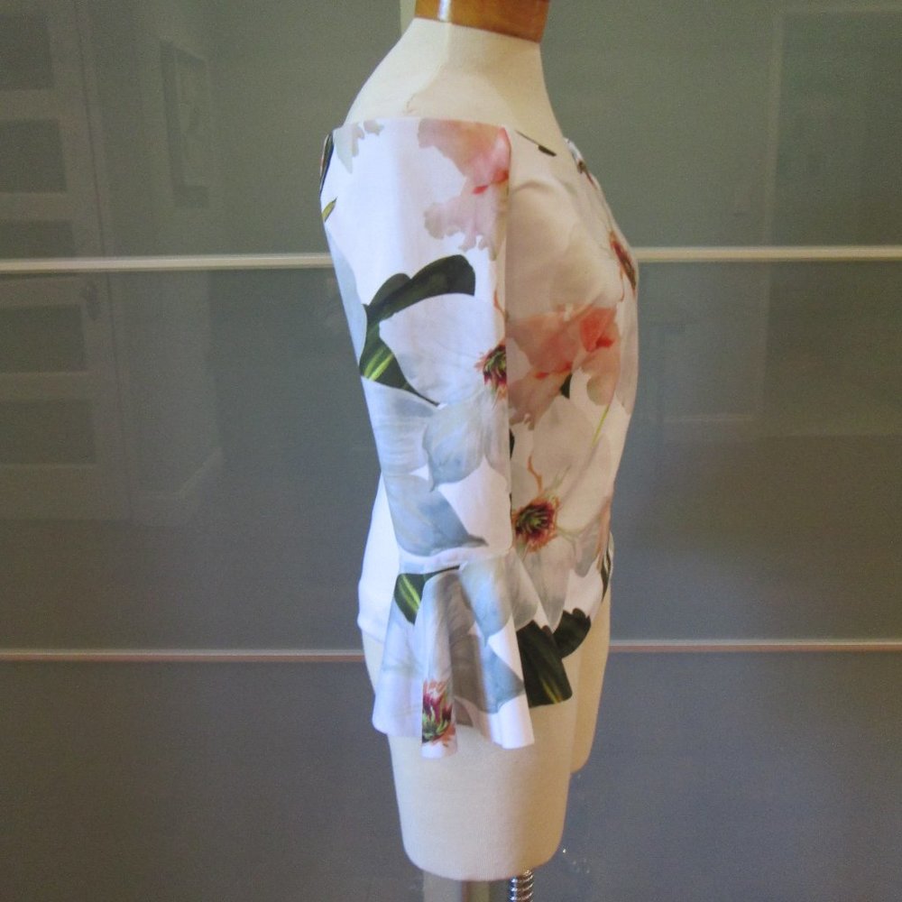 *SOLD* Ted Baker London Floral Print Off Shoulder - Picture 5 of 8